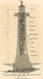 Gale: Second Eddystone lighthouse built on the Stone