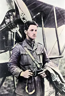 Caudron: Second Lieutenant Albert Ball with Caudron G III