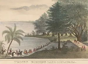 Fording: Second Seminole War, 1835-42. US cavalry ford