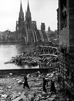 Jutting: Second World War - destroyed Cologne
