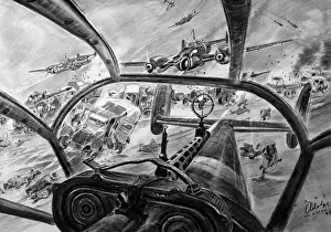 Bombings: Second World War / WWII, aerial warfare, bombs