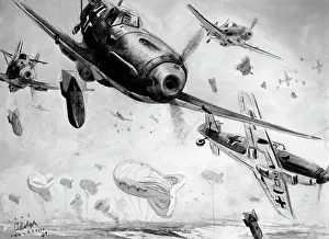 Me109: Second World War / WWII, aerial warfare, bombs