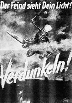 Exhortation: Second World War / WWII, aerial warfare, poster