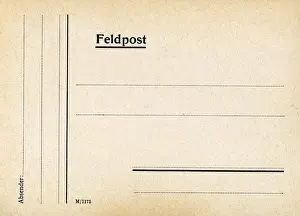 Feldpost: Second World War / WWII, communication, army
