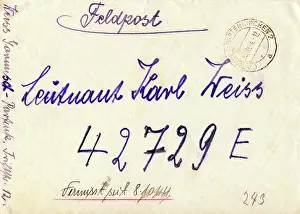 Sender: Second World War / WWII, Germany, army postal