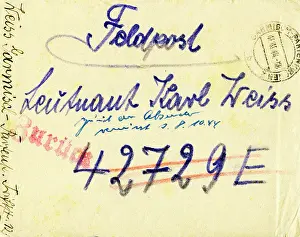 Sender: Second World War / WWII, Germany, army postal