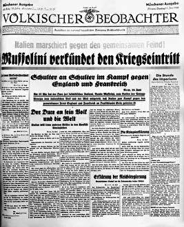 Beobachter: Second World War / WWII, Italy, press / media