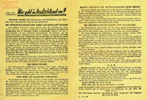 Geht: Second World War / WWII, propaganda, Soviet leaflet