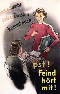 Shush: Second World War / WWII, propaganda, Germany