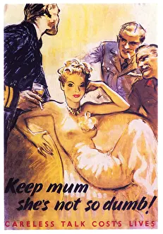 Carelessness: Second World War / WWII, propaganda, Great Britain