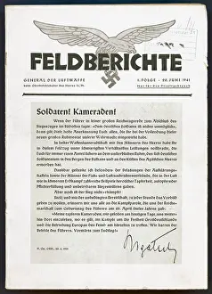 Periodical: Second World War / WWII, propaganda, title page