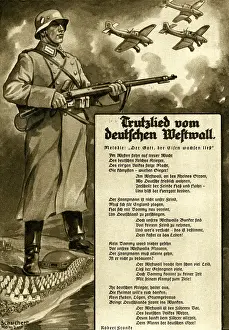 Westwall: Second World War / WWII, propaganda, Trutzlied