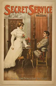 C1896: Secret service by Wm. Gillette