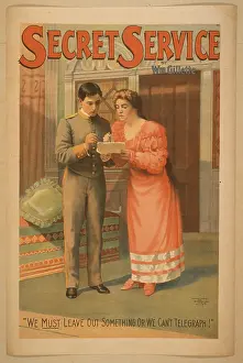 C1896: Secret service by Wm. Gillette