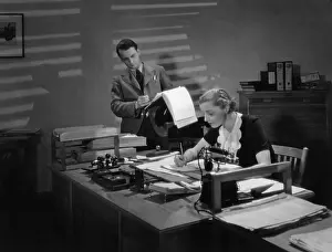 Helmer: Secretary at the desk, 1936