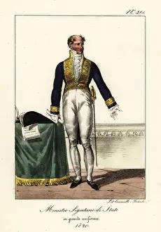 Elie: Secretary of State, Bourbon Restoration, 1820