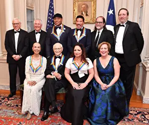 Tuxedos: US Secretary of State Rex Tillerson poses with the