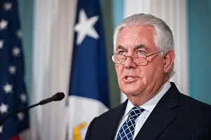Executive Branch: US Secretary of State Rex Tillerson speaks at the