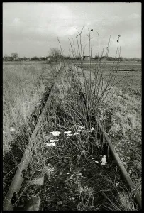 Morbid: Section of abandoned rail track Auschwitz-Birkenau