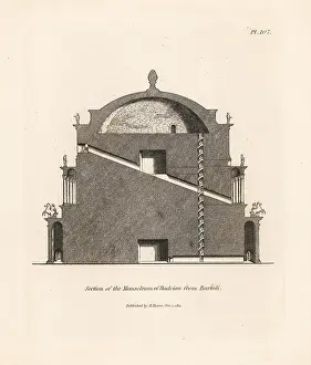 Parco: Section through the Mausoleum of Hadrian in