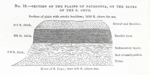 Cross Section: Section of the plains of Patagonia diagram