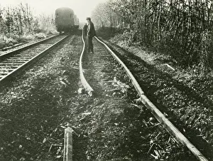 Derailment: Section of track after a derailment