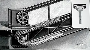 Sectional: Sectional view showing mechanism at bottom of