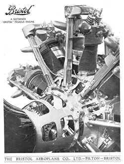 Sectioned: A Sectioned Bristol Pegasus Aero Engine