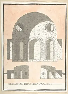 Tempio: Three Sections of the Tempio della Speranza, 1710?27