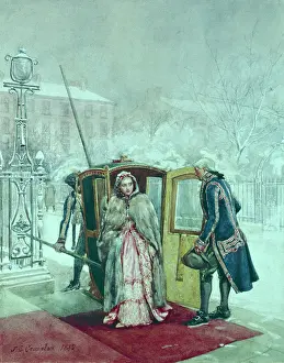 Crompton: The Sedan Chair ' winter scene