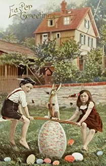 Seesaw: See-saw on an Easter Egg with the Easter Bunny
