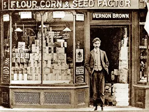 Uxbridge: Seed and corn merchant, Uxbridge, early 1900s