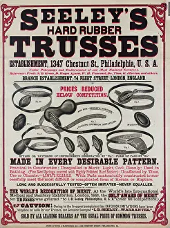 Trusses: Seeley's. Hard rubber. Trusses