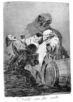 Toast: No one has seen us Artist: Francisco Goya