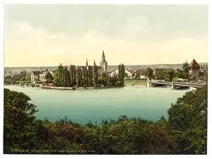 Konstanz: From the Seestrasse, Constance (i.e. Konstanz), Baden, Germa