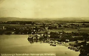 Kammer: Seewalchen and castle Kammer at the Attersee. View