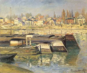 Gabled: Seine at Asnieres, by Monet