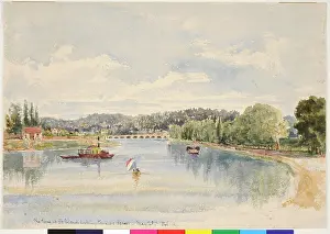 Sevres: The Seine at St. Cloud Looking Towards Sevres