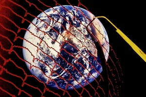 Seismograph: Seismograph Recording Earthquake Movement Superimposed over