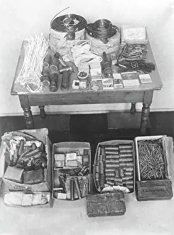 Terrorism: Seized explosive material of the Communist