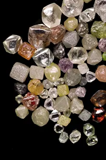 Gemstone: Selection of diamond crystals