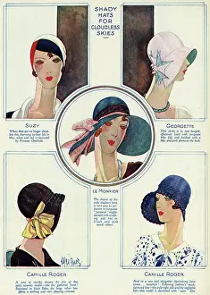 Brims: Selection of fashionable hats 1929