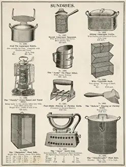 Kettles: A selection of kitchen sundries