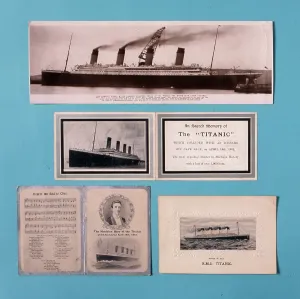 Hymn: Selection of Titanic cards and postcards