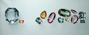 Topaz: A selection of topaz cut stones