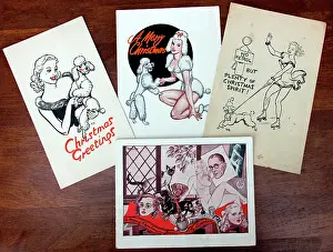 Pett: Selection of Xmas cards designed by Norman Pett