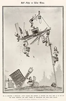 Self Help: Self-Help in War Time by Heath Robinson Building a Bungalow