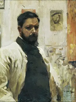 Postimpressionists: Self-Portrait. 1900. Post-Impressionism. Oil