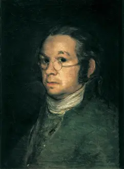 Autorretrato: Self-portrait with glasses, by Goya