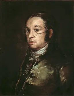Bonnat: Self-portrait with glasses, by Goya